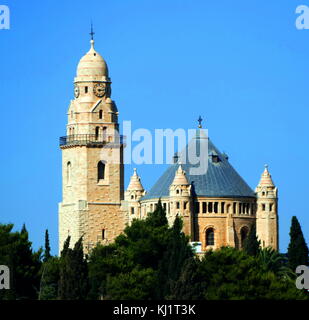 Abbaye de la Dormition, communauté bénédictine à Jérusalem le Mt. Sion juste en dehors des murs de la vieille ville, près de la Porte de Sion. Banque D'Images