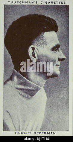 Churchman rois de série vitesse carte cigarette représentant sir Hubert Grant Opperman, Ferdinand (1904-1996) un coureur cycliste australien et politicien. En date du 20e siècle Banque D'Images