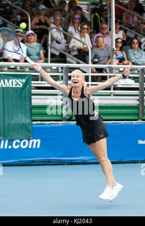 ***JANA NOVOTNA EST DÉCÉDÉ*** Delray Beach, FL - 21 novembre : Jana Novotna lors du tournoi de tennis Chris Evert/Raymond James Pro-Celebrity Classic 2015 au Delray Beach tennis Center à Delray Beach, Floride, le 21 novembre 2015. Photo D'Aaron Gilbert/Mediapunch Banque D'Images