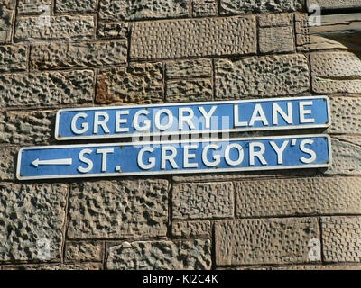 Sur Wall Street sign Banque D'Images