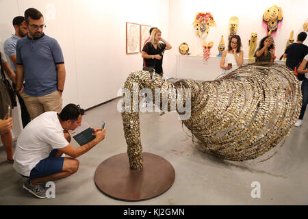 Istanbul, Turquie - 17 septembre 2017 : visite de la 12ème édition d'art contemporain d'istanbul. Banque D'Images