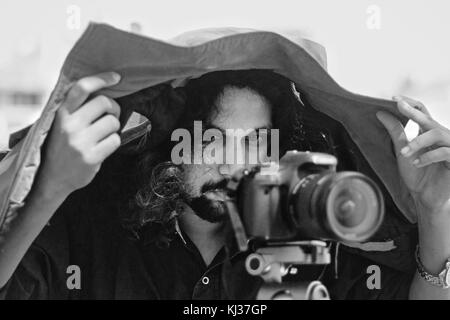 Bhattacharyya Amartya au tournage de 'Capital I' Banque D'Images