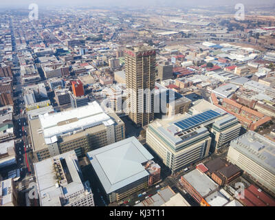 Johannesburg, Afrique du Sud - 31 mai 2012 : la vue de la Carlton centre 50ème étage, haut de l'Afrique à Johannesburg, Afrique du Sud. Vue sur la ville, sk Banque D'Images