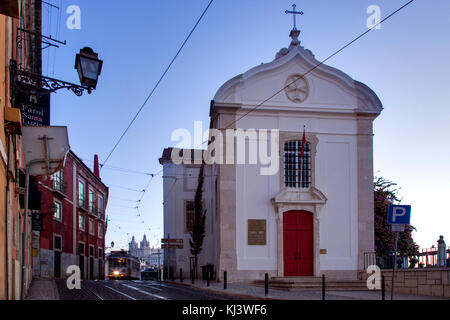 Église Sainte-Lucie Santa Luzia - Alfama, Lisbonne, Portugal Banque D'Images