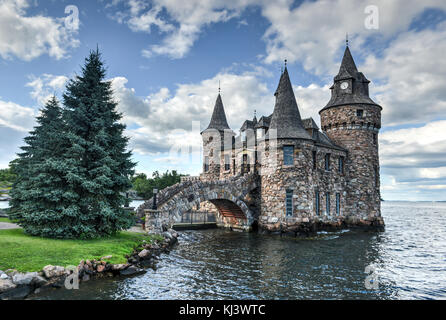 Maison du pouvoir de château Boldt dans mille-îles, New York, USA. Banque D'Images