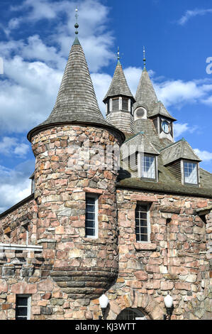 Maison du pouvoir de château Boldt dans mille-îles, New York, USA. Banque D'Images