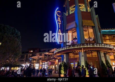 Anaheim, nov 11 : bar dans le célèbre quartier de Downtown Disney, Disneyland resort le Nov 11, 2017 à Anaheim, Orange County, California, UNITED STATES Banque D'Images