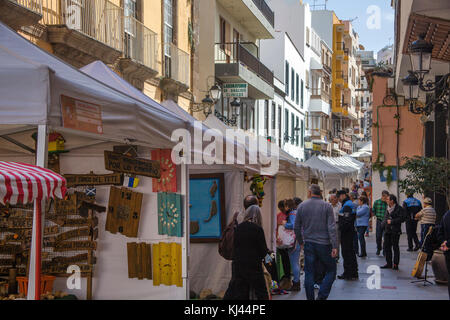 Street Market, marché fermier à Icod de los vinos, l'île de Tenerife, Canaries, Espagne Banque D'Images