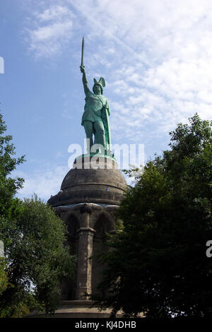 Monument d'Hermann dans la forêt de Teutoburg, Allemagne Banque D'Images