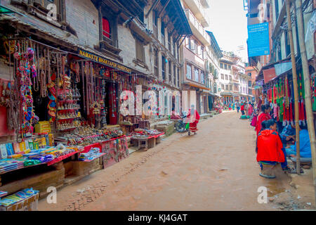 Bhaktapur, Népal - novembre 04, 2017 : belle artisanat à shop à durbar square dans la vallée de Katmandou, bhaktapur Banque D'Images