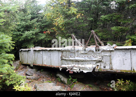 Vestige d'une deuxième guerre mondiale b-24j escadre de bombardiers sur la bosse de chameau, VT, USA Banque D'Images