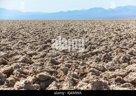 Devil's Golf Course Death Valley Banque D'Images