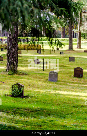 Cimetière Skogskyrkogarden, Woodland, UNESCO World Heritage site, Stockholm, Suède Banque D'Images