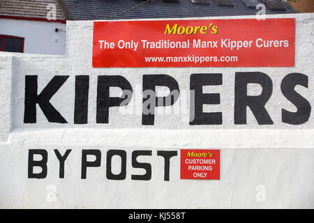 Manx kippers, Ile de Man, Royaume-Uni. Banque D'Images