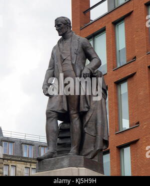 Statue du duc de Wellington, dans les jardins de Piccadilly, Manchester, Angleterre. par Matthieu Noble. (1855/6). Le Maréchal Arthur Wellesley, 1er duc de Wellington (1 mai 1769 - 14 septembre 1852), était un soldat et homme d'anglo-irlandais Banque D'Images