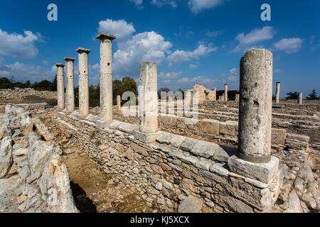 Le sanctuaire d'apollon hylates à kourion, Chypre. Le sanctuaire est situé à environ 2,5 kilomètres à l'ouest de la ville antique de kourion le long de la route qui mène Banque D'Images