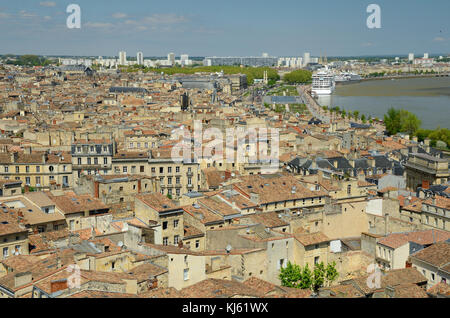 Les yeux de l'oiseau vue de la ville bordeaux Banque D'Images