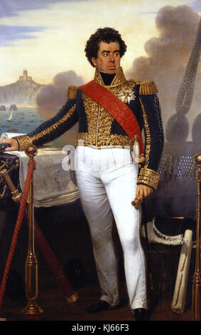 Joseph D. Court - Portrait de baron Victor Guy Duperré (1775-1846), amiral et ministre de la Marine 1830 Banque D'Images