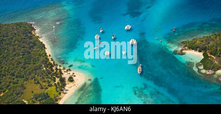 Tobago Cays dans les Grenadines. Caraïbes Banque D'Images