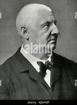 Anton Bruckner (1824-1896) organiste et compositeur autrichien.. portrait. photographie, ca.1890. Banque D'Images