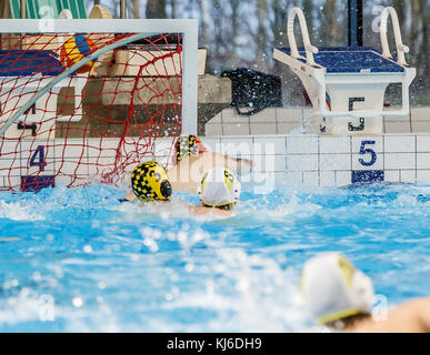 Photos d'un water-polo cup à Höganäs, Suède. Tasse tasse Novembre appelé a eu lieu à Sportcenter, Höganäs. Banque D'Images