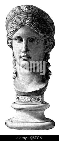 Junon ludovisi. villa Ludovisi, Rome (villa Ludovisi. juno ludovisi, rom) Banque D'Images