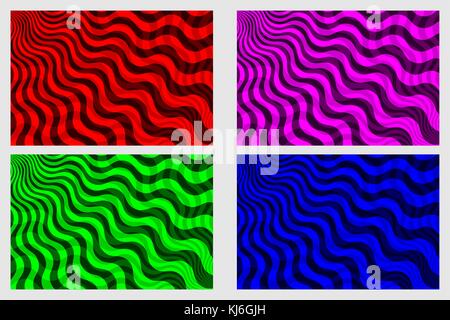 Rayons - abstract background rayé - vector set Illustration de Vecteur