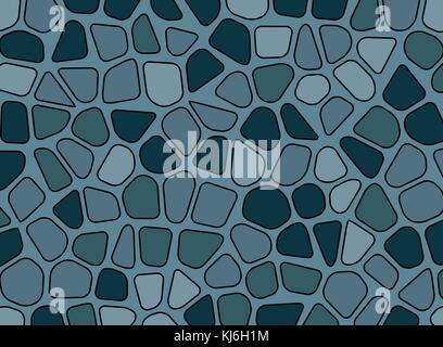 Pebble stone mosaic vector fond papier peint texture Illustration de Vecteur