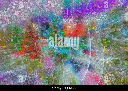 Les modèles colorés magie d'hiver Banque D'Images