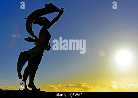 Sculpture Spirit of South Shields par Irene Brown Banque D'Images