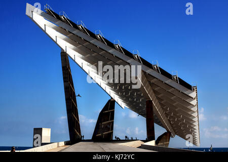 Centrale photovoltaïque Forum, Barcelone, Espagne. Banque D'Images