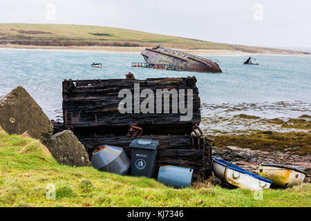 Chaussée CHURCHILL, Orkney, scotaldn, Royaume-Uni Banque D'Images