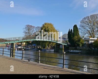 Îles d'eel pie à twickenham bridge londres Banque D'Images