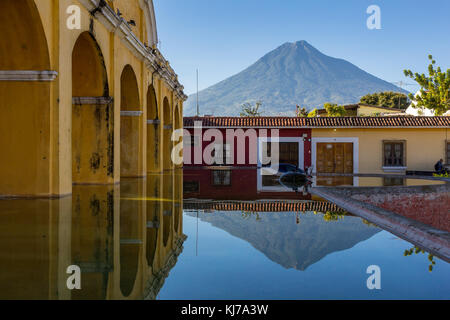 Tanque de la Unión | Antigua | Guatemala Banque D'Images