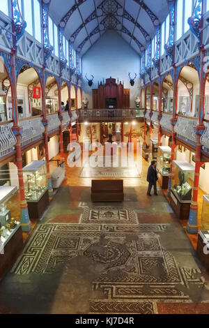 L'intérieur du hall principal du Dorchester Museum, Dorset, Royaume-Uni - John Gollop Banque D'Images