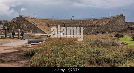 Site archéologique romain de Césarée, district de Haïfa, Israël Banque D'Images