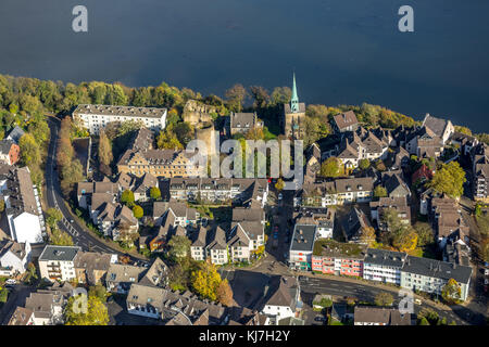 Château Wetter, liberté, Eglise réformée évangélique liberté Wetter, Kaiserstraße, Heights château ruine, dans la paroisse, Wetter (Ruhr), région de Ruhr, Nord Banque D'Images