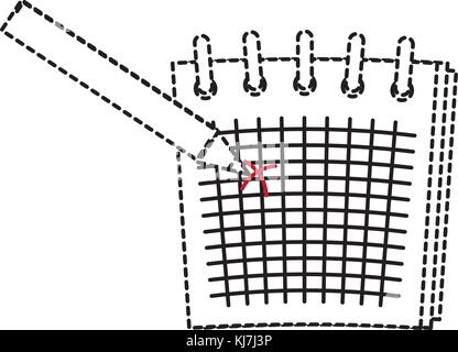 Ordinateur portable d'agend estimates book et le répertoire theme design isolés vector illustration Illustration de Vecteur