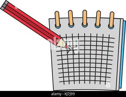 Ordinateur portable d'agend estimates book et le répertoire theme design isolés vector illustration Illustration de Vecteur