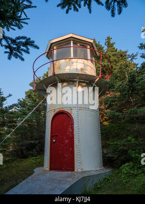 Cow Head Lighthouse, le parc national du Gros-Morne, à Terre-Neuve, Canada. Banque D'Images