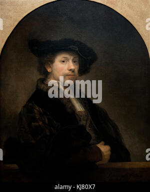 Rembrandt : Autoportrait à l'âge de 34 ans (1640) Banque D'Images