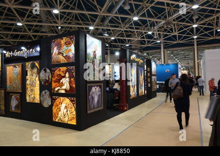 Expocentre, Moscou, Russie - le 21 novembre 2017 - 2017. mebel 29e salon international 'le mobilier, les accessoires et l'ameublement'. Vue générale Banque D'Images