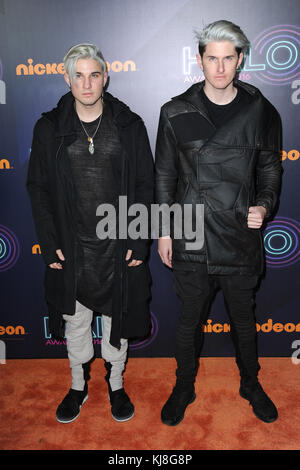 NEW YORK, NY - 11 NOVEMBRE : Grey assiste aux Nickelodeon Halo Awards 2016 au Pier 36 le 11 novembre 2016 à New York. Les gens : gris Banque D'Images