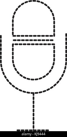 Son volume microphone musique app Illustration de Vecteur
