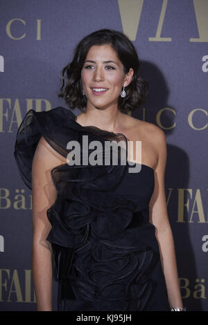 Madrid, Espagne. 21 novembre 2017. Garbine Muguruza assiste au gala de la « personnalité de l'année du salon de la vanité » au Ritz Hotel à Madrid, en Espagne. Crédit : Jack Abuin/ZUMA Wire/Alamy Live News Banque D'Images