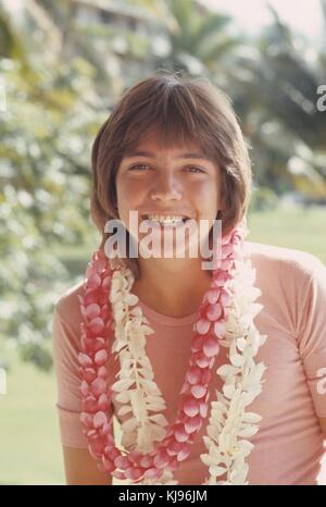 Fichier. 21 novembre 2017. Teen Idol David Cassidy, ancienne star du tube télévisé "The Partridge Family" des années 1970 est mort mardi soir d'une insuffisance hépatique. Il avait 67 ans. PHOTO : DAVID CASSIDY 1970. Crédit : fourni par Globe photos, Inc/Globe photos/ZUMAPRESS.com/Alamy Live News Banque D'Images