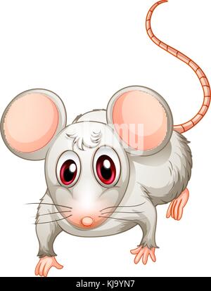 Illustration d'une créature à quatre pattes sur un fond blanc Illustration de Vecteur