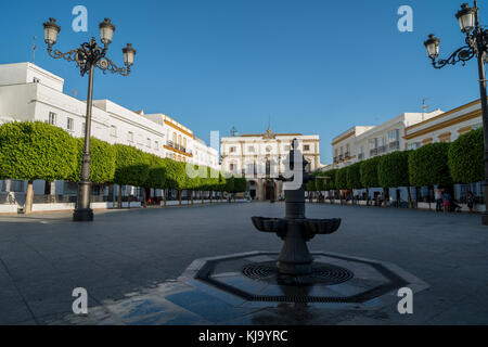 Plaza de España à Malcocinado, Andalousie, Espagne Banque D'Images