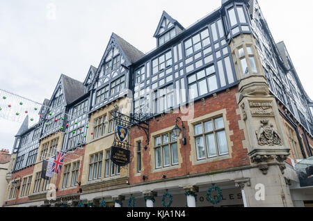 Le Chester Grosvenor Hotel à Eastgate Street, Chester, Royaume-Uni Banque D'Images