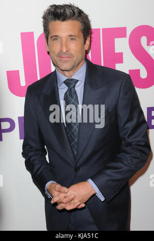 NEW YORK, NY - 12 SEPTEMBRE : Patrick Dempsey assiste à la création New-yorkaise de 'Bridget Jones' Baby' au Théâtre de Paris le 12 septembre 2016 à New York. Les gens : Patrick Dempsey Banque D'Images